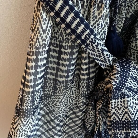 Rebecca Minkoff Nicky tribal print neck tie dress summer boho size large - Picture 7 of 7